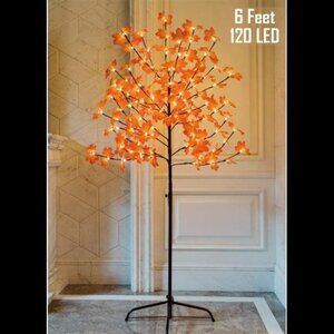 Twinkle Star Lighted Maple Tree, 6 Feet 120 LED Artificial Tree with Lights